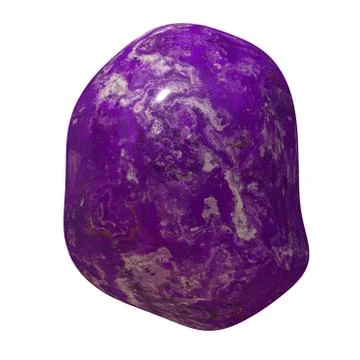 Polished Charoit Pebble Stock Illustration