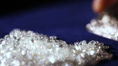 Polished diamond sorting, Diamond picking Video stock 246920926