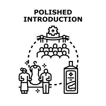 Polished introduction event featuring new product launch Иллюстрация