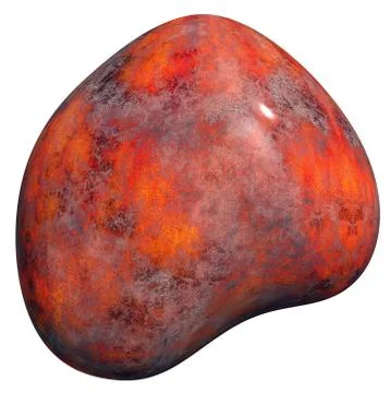 Polished  Jasper Pebble Stock Illustration