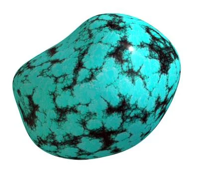 Polished  Turquoise Pebble Stock Illustration
