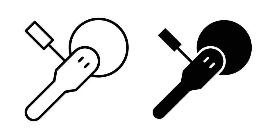 Polisher icon vector design illustrations Illustrazione stock