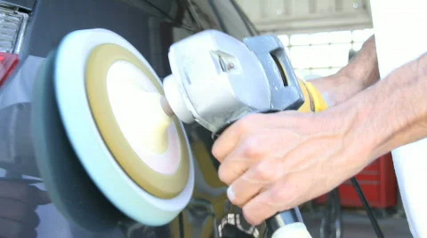 Polishing Car Video stock 706236