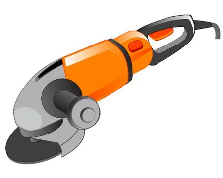 Polishing electric tool Stock Illustration