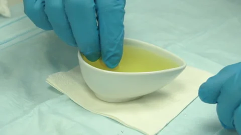 Polishing of an eye prosthesis Stock Footage 157508357