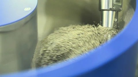 Polishing material rotating in machine Stock Footage 68909069