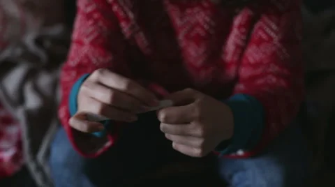 Polishing nails Stock Footage 54769138