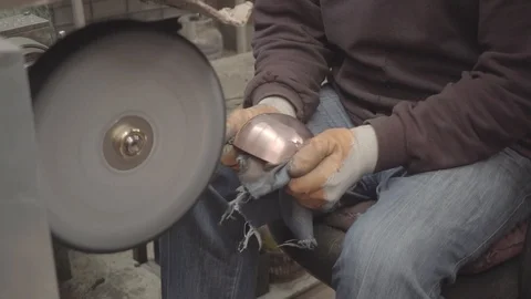 Polishing Pots Stock Footage 93974754