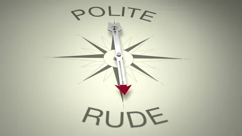 Polite Versus Rude Arrow 3D Animation Stock Footage 281105140