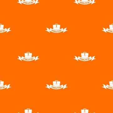 Politic pattern vector orange 스톡 일러스트