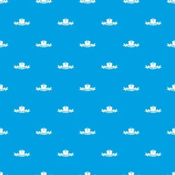 Politic pattern vector seamless blue Stock Illustration