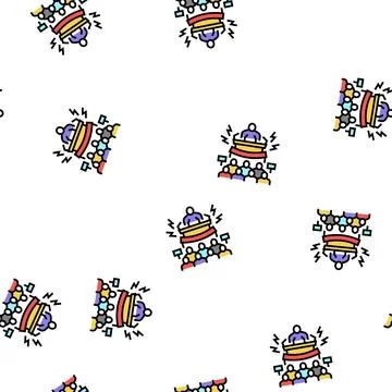 Political boycott vector seamless pattern Stock Illustration