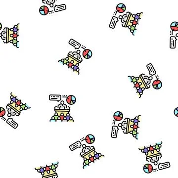 Political campaign vector seamless pattern Stock-Illustration