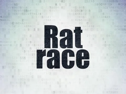 Political concept: Rat Race on Digital Paper background Illustrazione stock