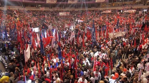 Political convention Stock Footage 48216592