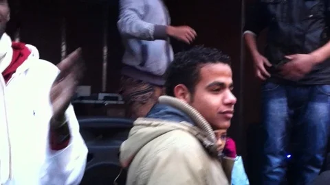 Political Demonstration Protest of foreignes immigrant in Milan, Italy 動画素材 92853468