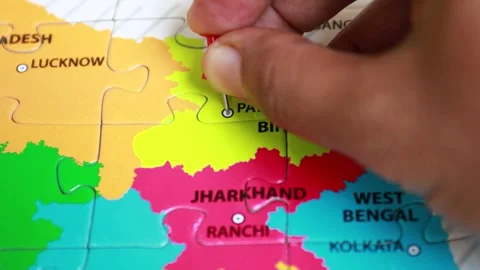 Political map of India Stock Footage 321350110