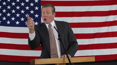 Political speech Stock Footage 62279792