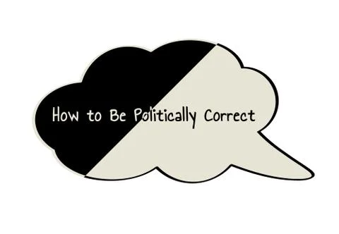 Politically Correct speak bubble 스톡 일러스트