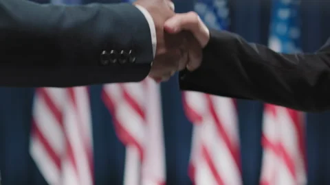 Politicians Shaking Hands Stock Footage 141687978
