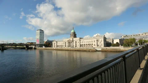 Politics and government. Irish Parliament in Dublin Stock Footage
