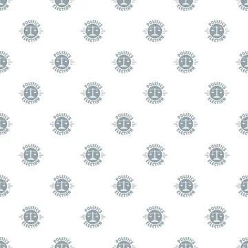 Politics election pattern vector seamless Stock Illustration