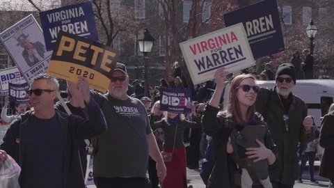 Politics at a Parade Stock Footage 126923238