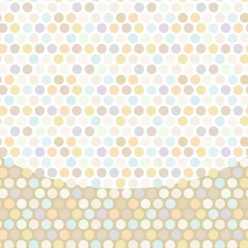 Polka dot background, pattern, pastel dot on white background. Vector Stockillustratie