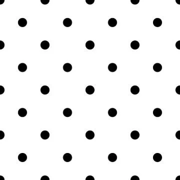 Polka dot black Stock Illustration