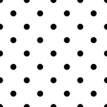 Polka dot bold vector seamless pattern. Stock Illustration