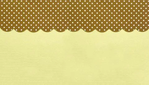 Polka dot border with copy space. Stock Photos