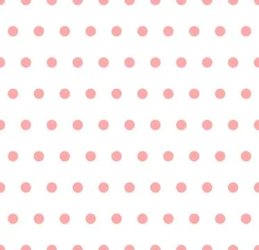 Polka dot design pattern - wrapping paper or fabric seamless texture. Stock Illustration