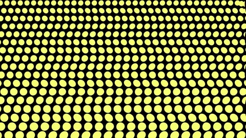Polka Dot Field Rolling Wave Perspective Loop 動画素材 337324649