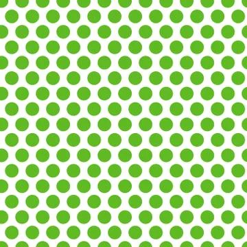 Polka dot Green seamless pattern. Endless background texture. Vector illust.. Illustrazione stock