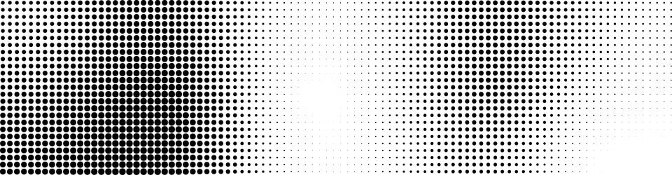 Polka dot grid with gradient noise and pixel overlay. Comic style effect pape Stock Illustration