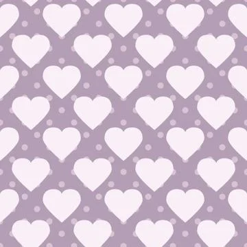 Polka-dot hearts Stock Illustration