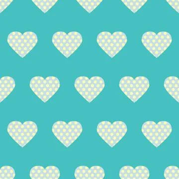 Polka Dot &amp; Hearts Stock Illustration