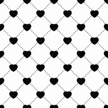 Polka-Dot &amp; Hearts Stock Illustration