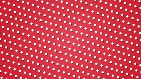 Polka dot motion background loop red Stock Footage 73877346