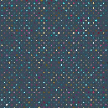 Polka Dot Old Scratch Pattern. Retro Styled Vector Background Stock Illustration