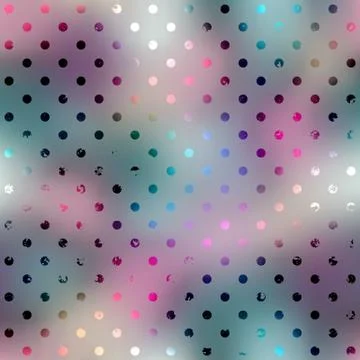 Polka dot pattern on blurred background. 스톡 일러스트