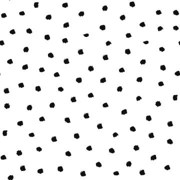 Polka Dot Pattern from Brush Strokes Illustrazione stock