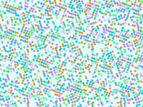 Polka dot pattern with colorful circles 스톡 일러스트