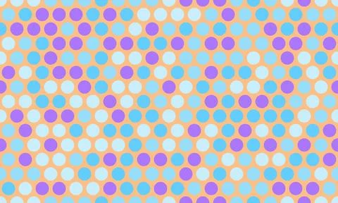 Polka dot pattern with colorful round spots, ideal for textile fabrics, sea.. Stock Illustration
