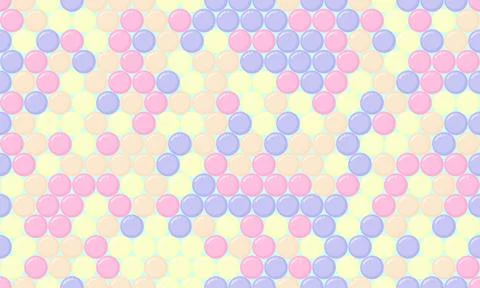 Polka dot pattern with colorful round spots, ideal for textile fabrics, sea.. Stock Illustration