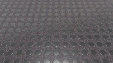 Polka dot pattern, scratched metal aluminium foil texture, slow camera movement 動画素材 234746328