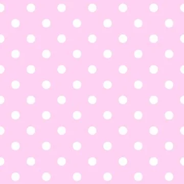 Polka Dot pattern, seamless texture Stock Illustration