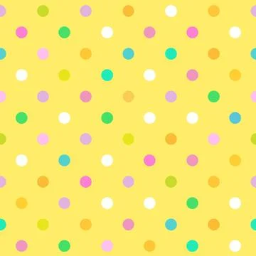 Polka Dot pattern, seamless texture Stock Illustration