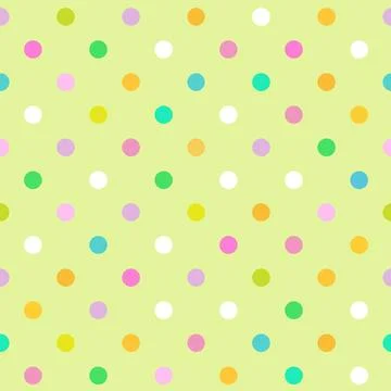 Polka Dot pattern, seamless texture Stock Illustration