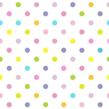 Polka Dot pattern, seamless texture colorful pattern Stock Illustration